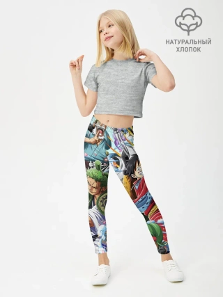 Леггинсы для девочки / One Piece стикербомбинг