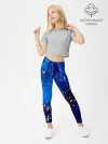 Леггинсы для девочки / СИНИЙ ГРАНИТ