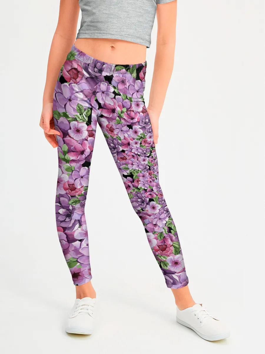 Леггинсы для девочки / СИРЕНЬ | VIOLET LILAC