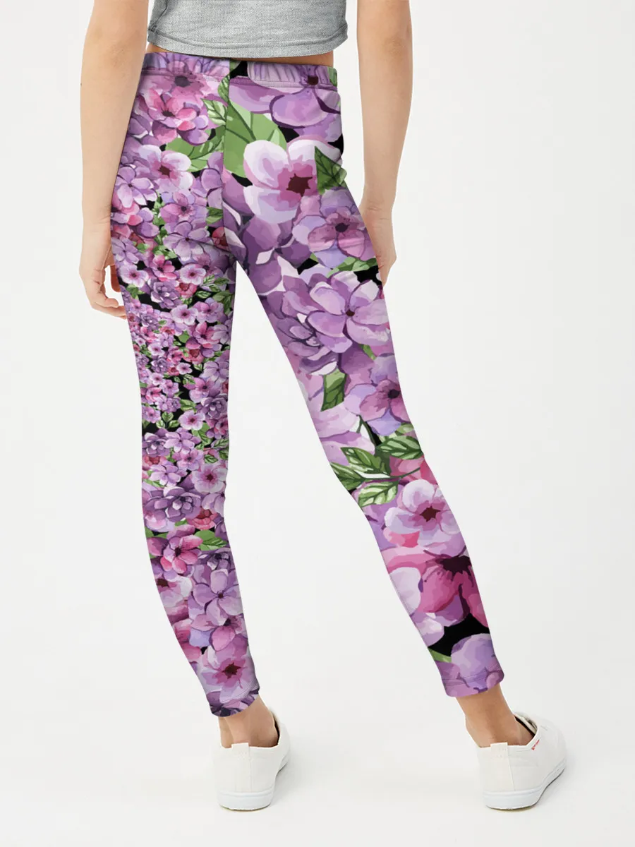 Леггинсы для девочки / СИРЕНЬ | VIOLET LILAC