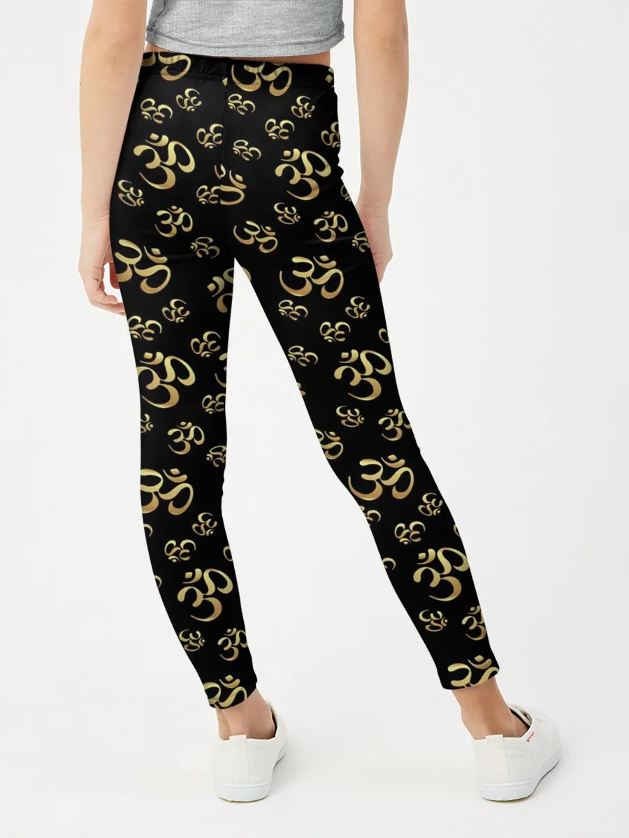 Леггинсы для девочки / Мантра ОМ