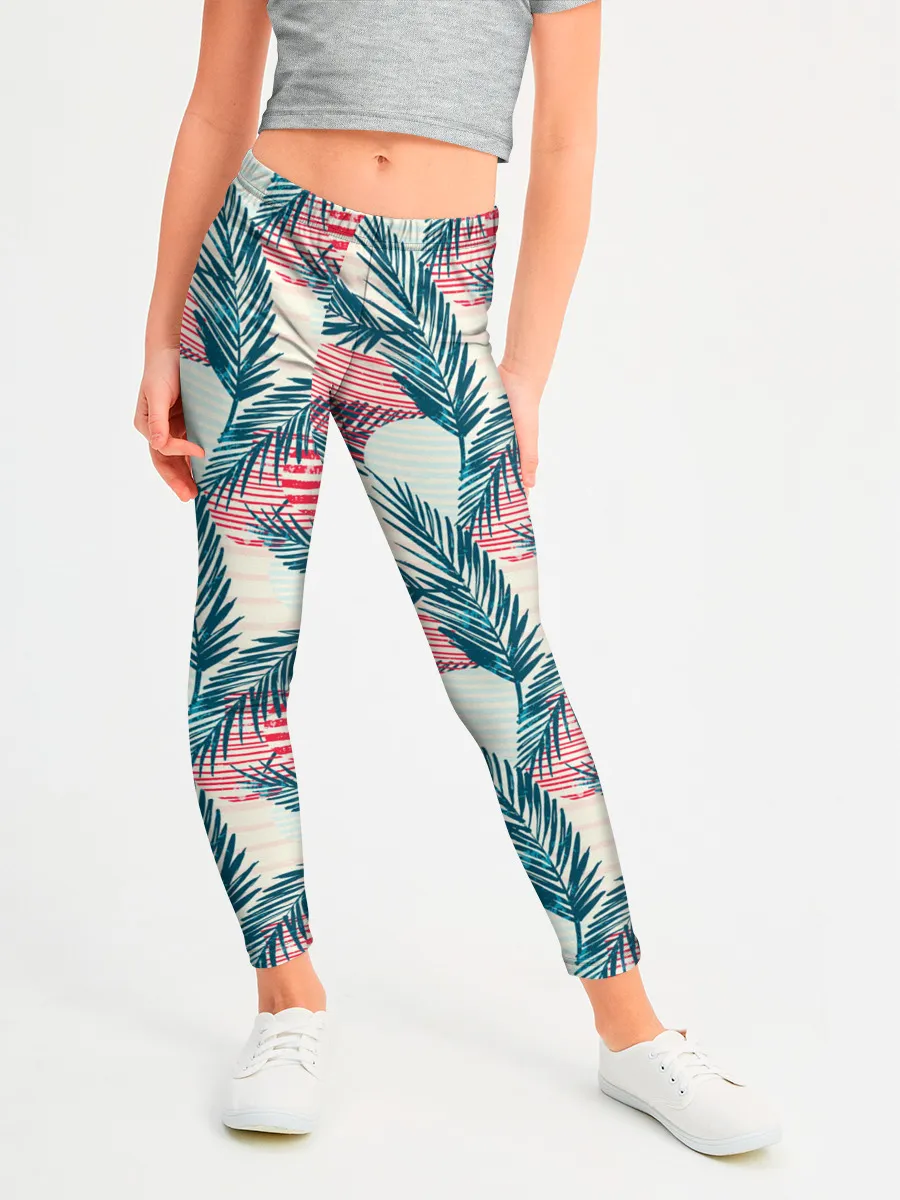 Леггинсы для девочки / Ретро арт