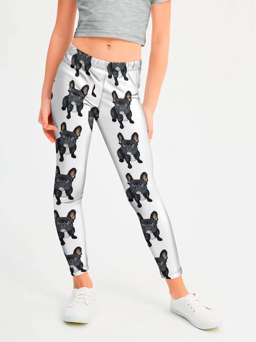 Леггинсы для девочки / Бульдожки