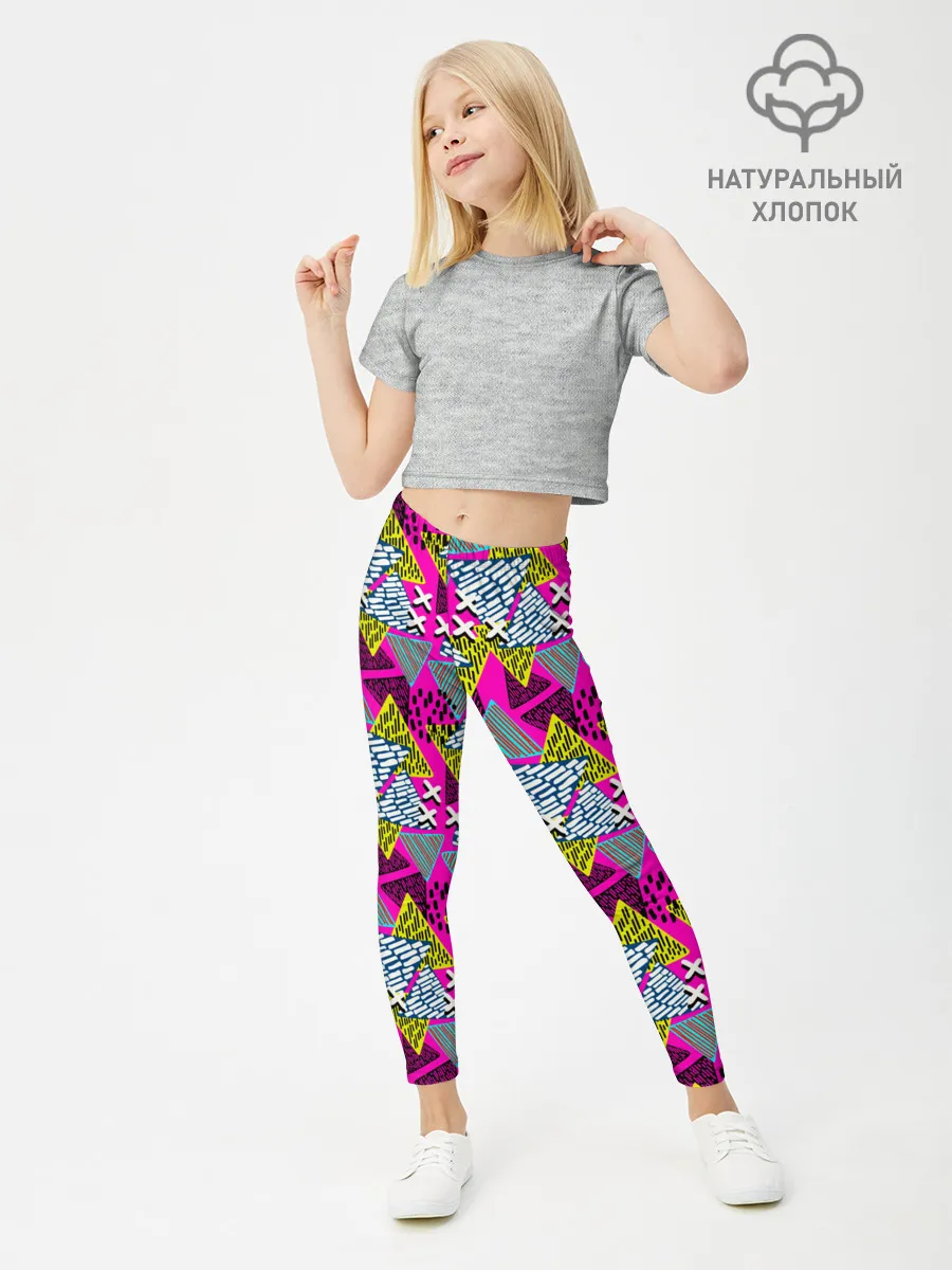 Леггинсы для девочки / Дикая абстракция