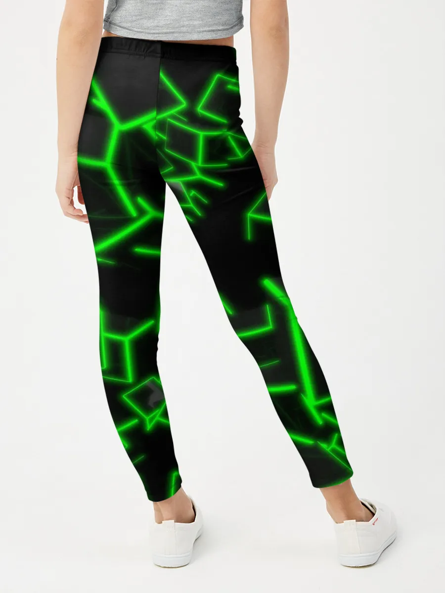 Леггинсы для девочки / Cyber cube