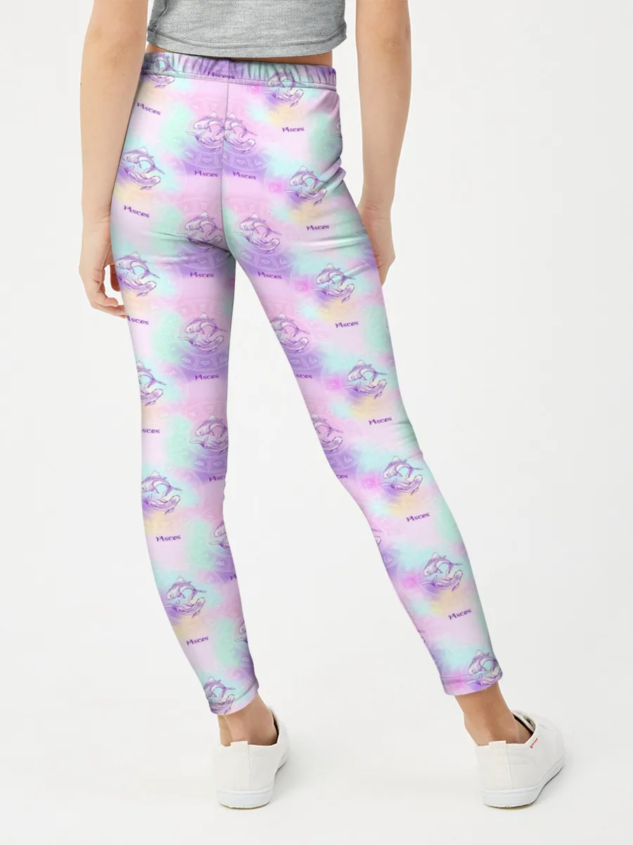 Леггинсы для девочки / Рыбы