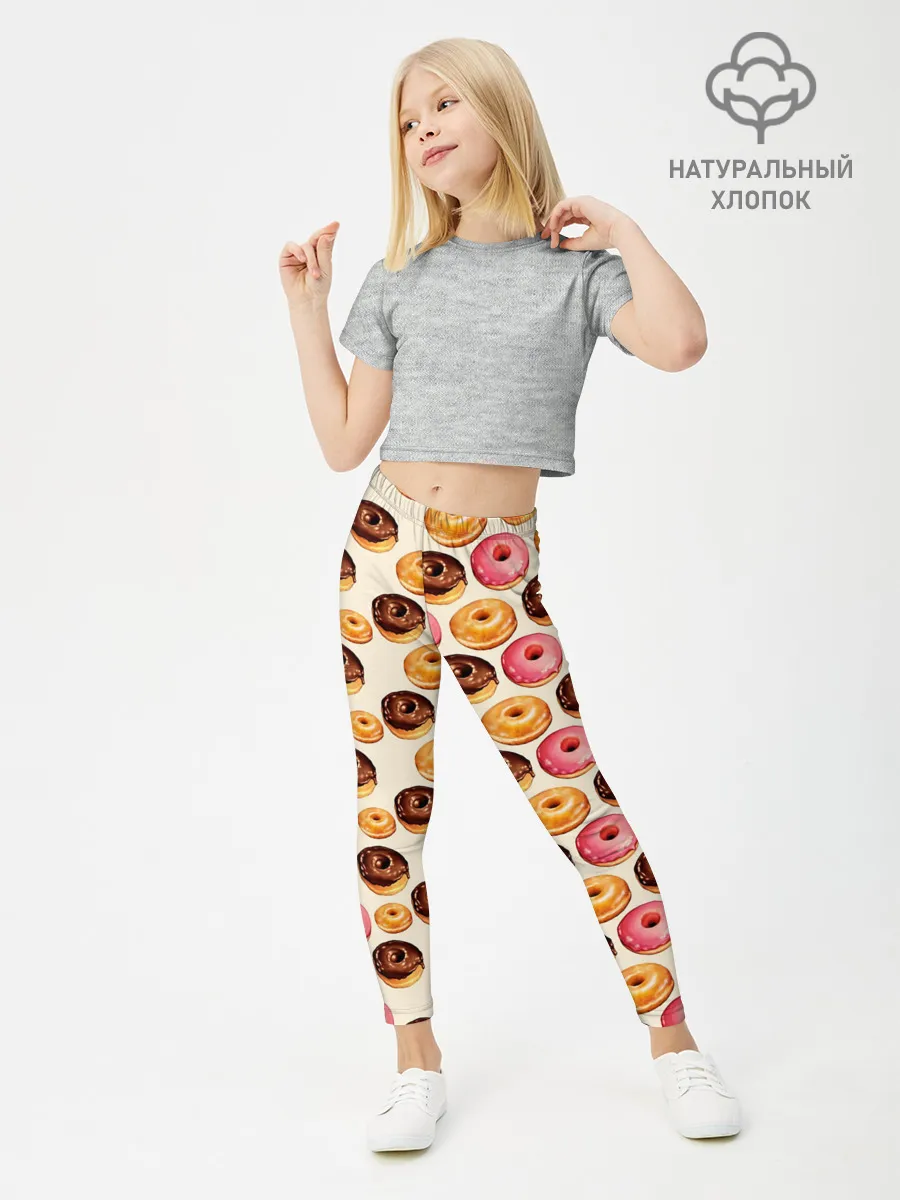 Леггинсы для девочки / Пончики