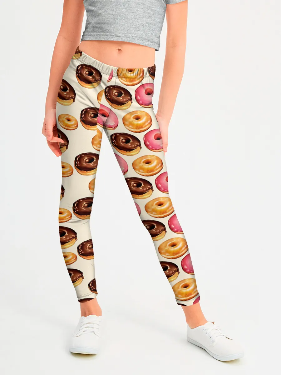 Леггинсы для девочки / Пончики