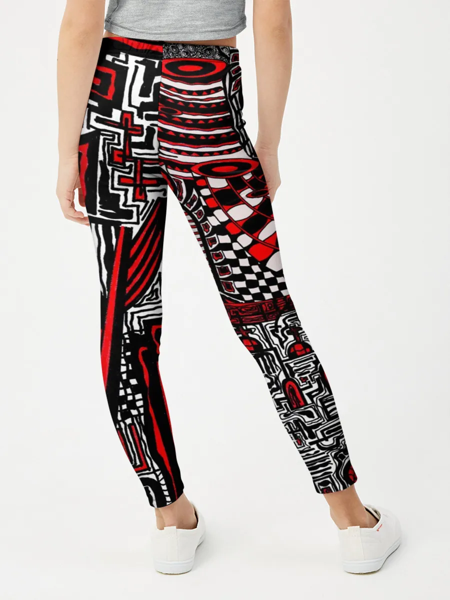 Леггинсы для девочки / Абстрактный Узор