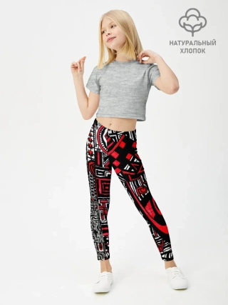 Леггинсы для девочки / Абстрактный Узор
