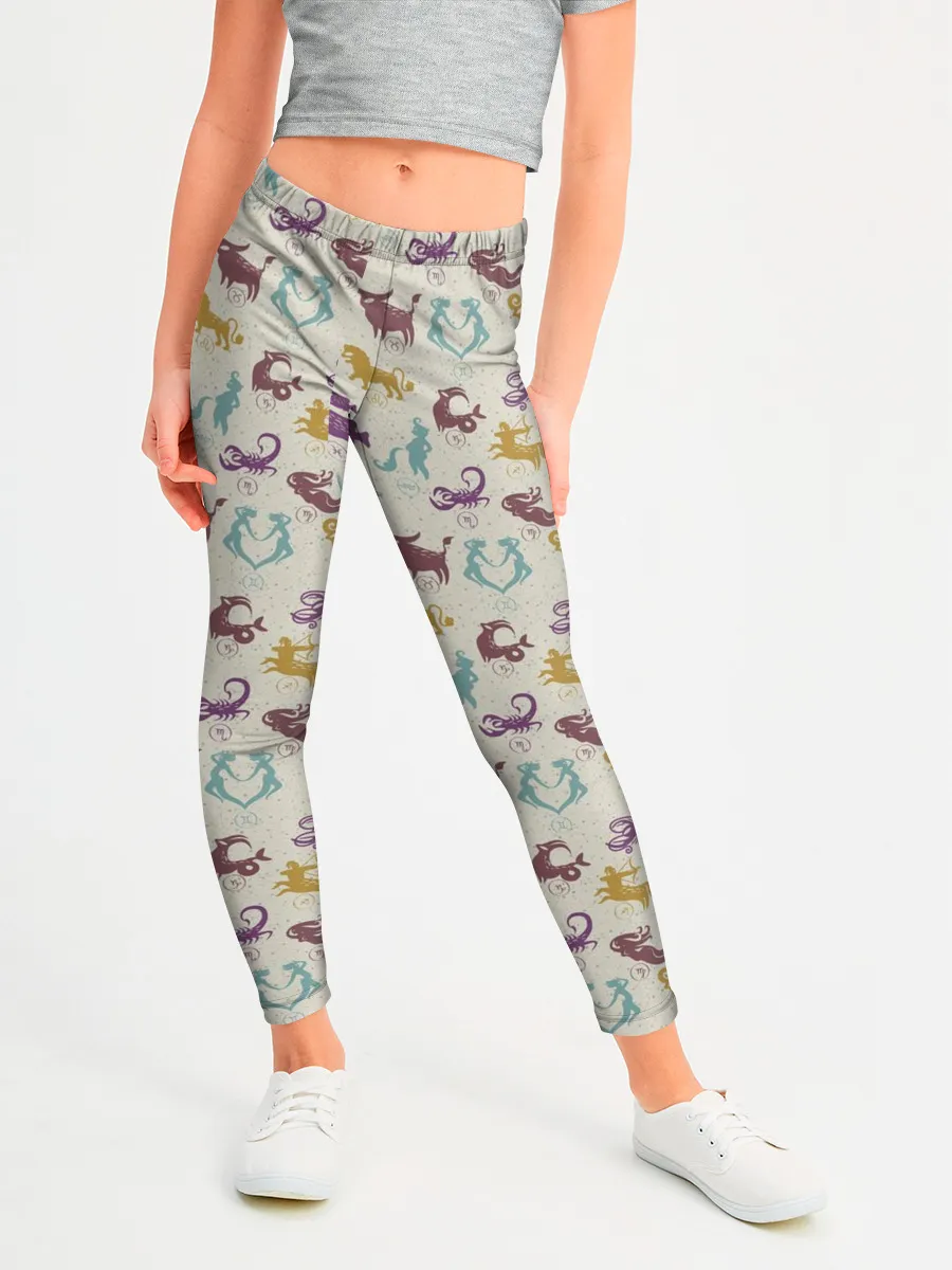 Леггинсы для девочки / Знаки Зодиака