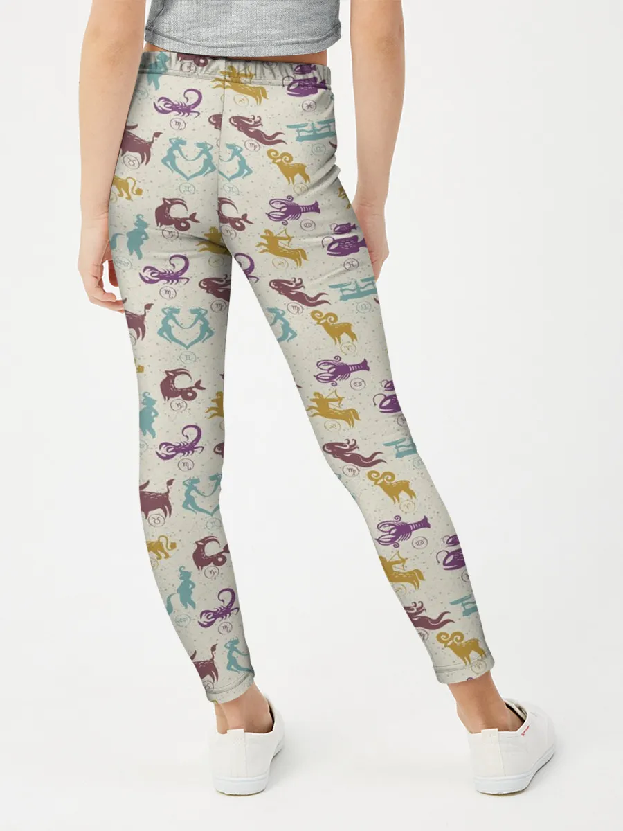 Леггинсы для девочки / Знаки Зодиака