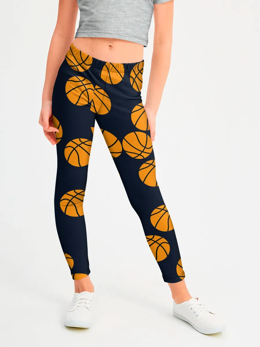 Леггинсы для девочки / Баскетбольные мячи