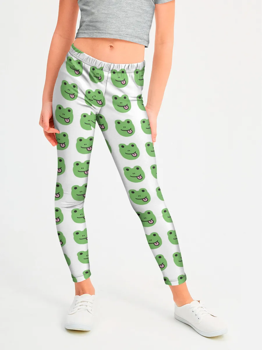 Леггинсы для девочки / лягушки
