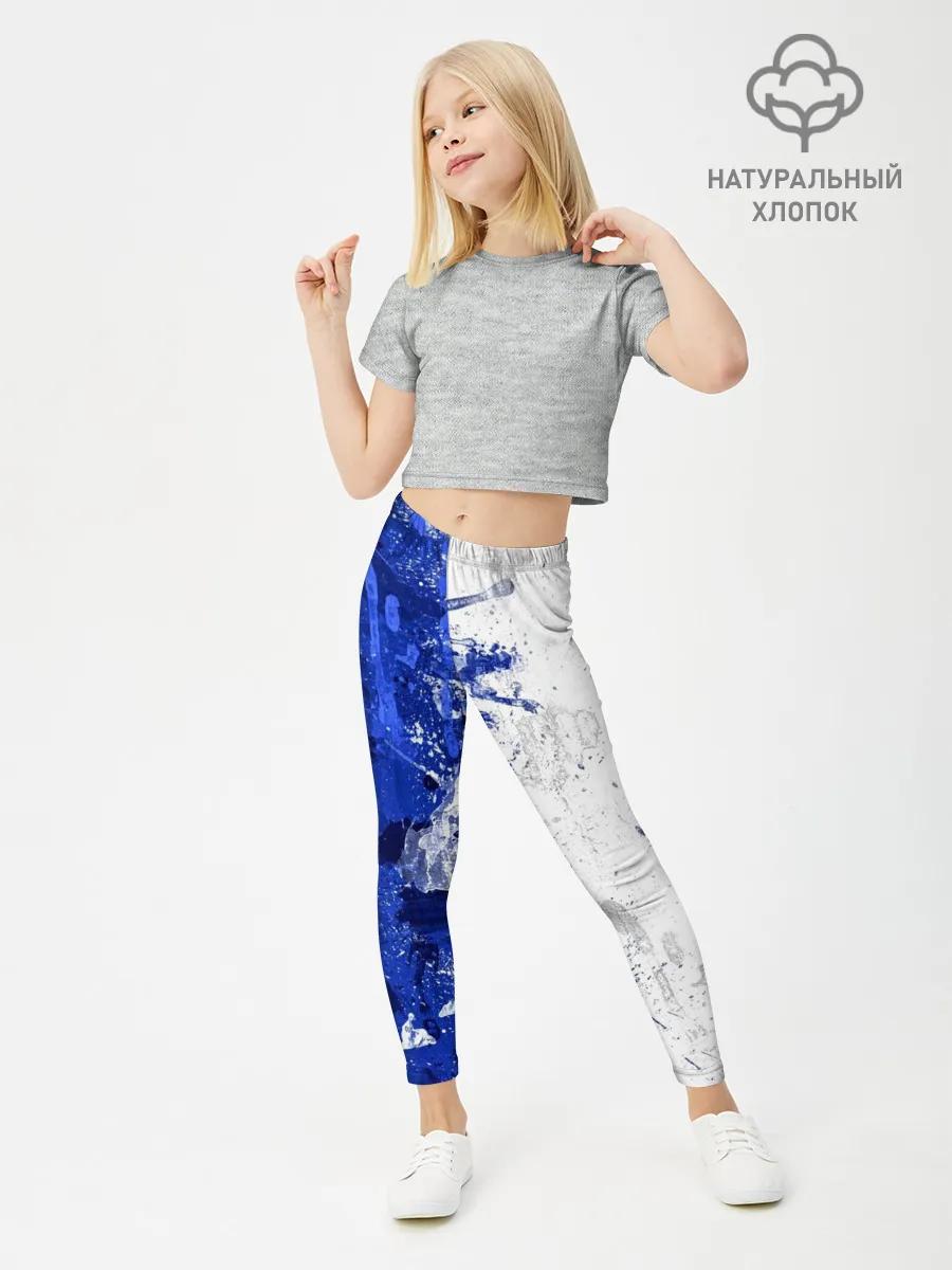 Леггинсы для девочки / BLUE WHITE & RED