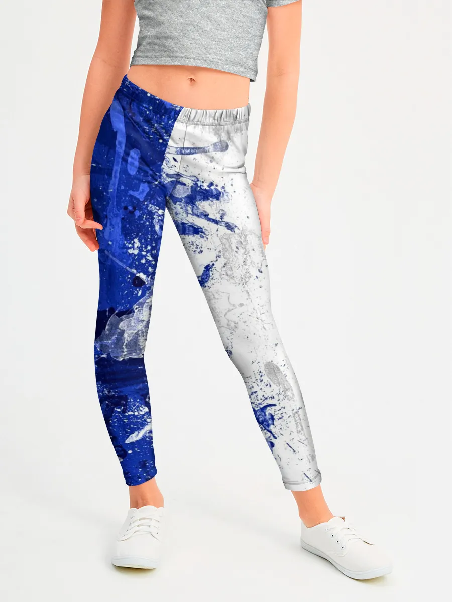 Леггинсы для девочки / BLUE WHITE & RED