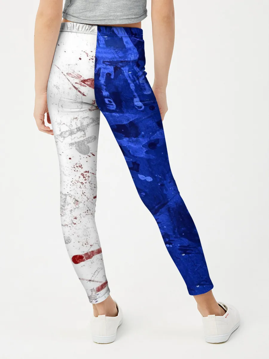 Леггинсы для девочки / BLUE WHITE & RED