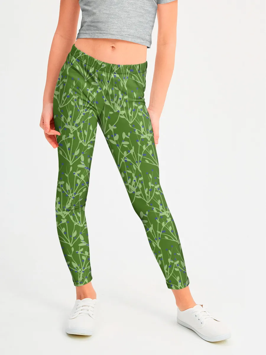 Леггинсы для девочки / Черника