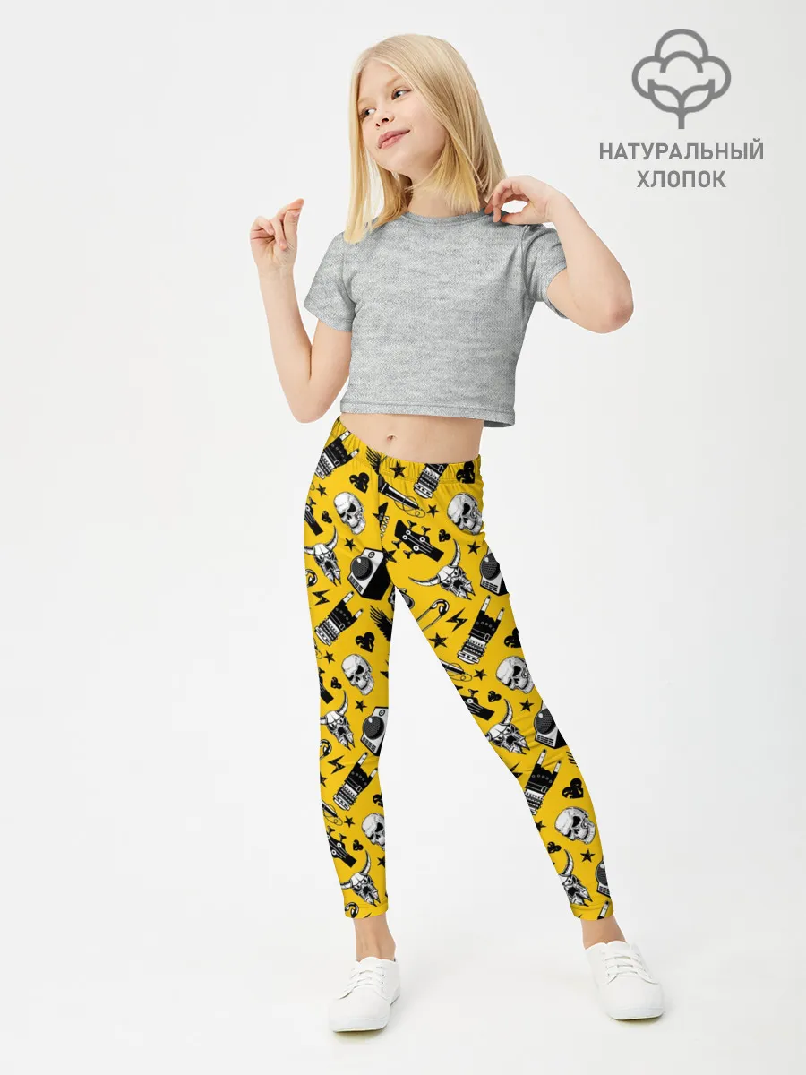 Леггинсы для девочки / Рок