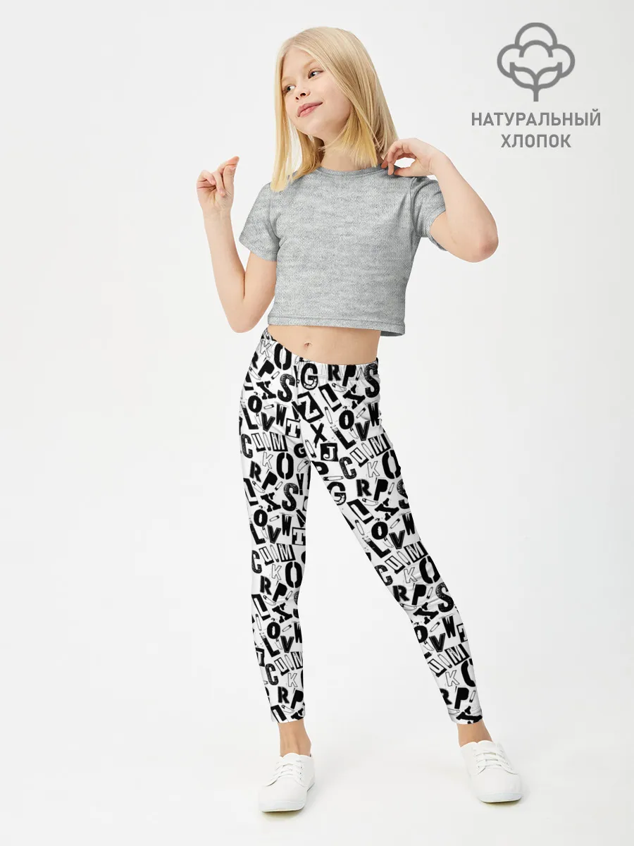 Леггинсы для девочки / Панк