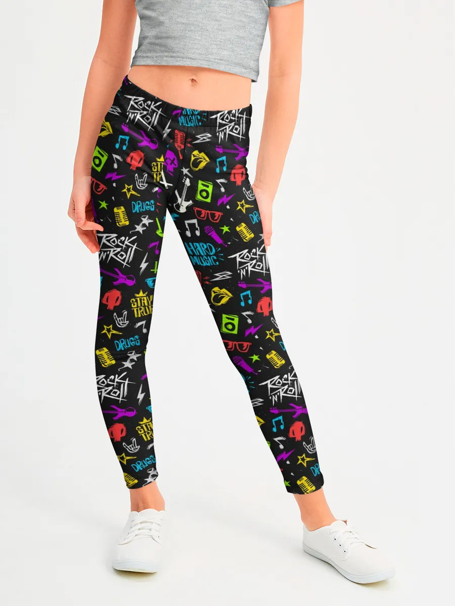 Леггинсы для девочки / Рокер