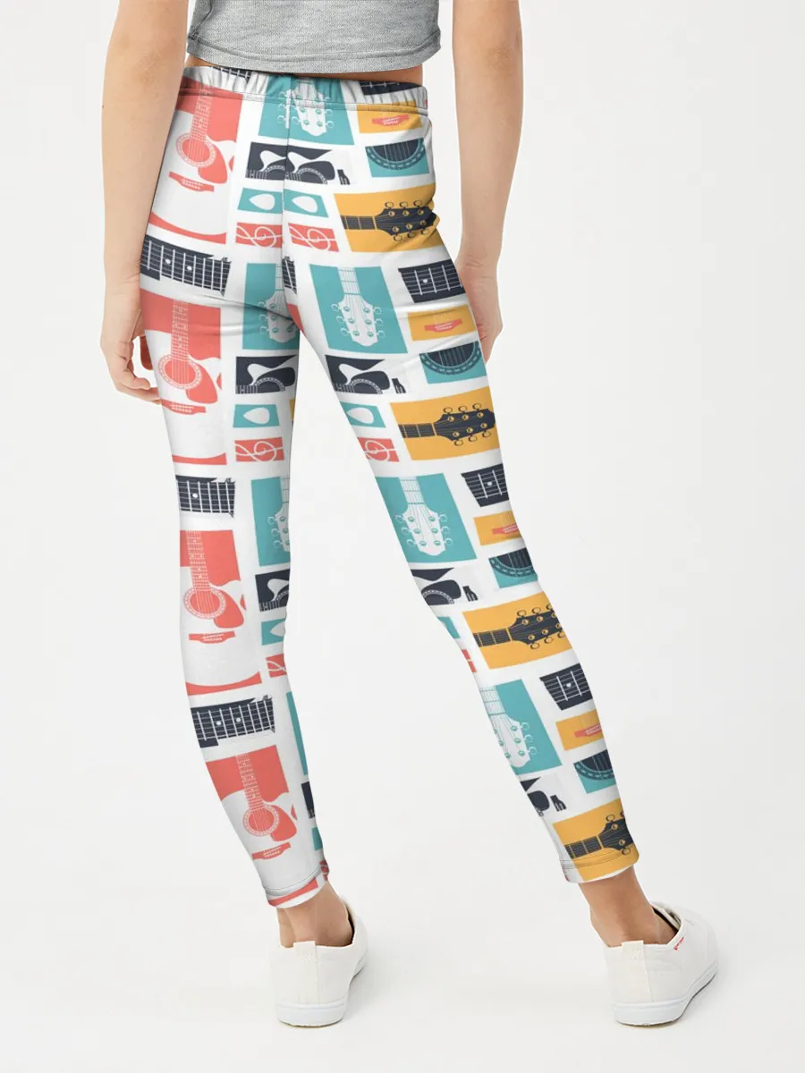 Леггинсы для девочки / Рок