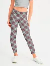 Леггинсы для девочки / Текстура в клетку