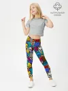 Леггинсы для девочки / Граффити