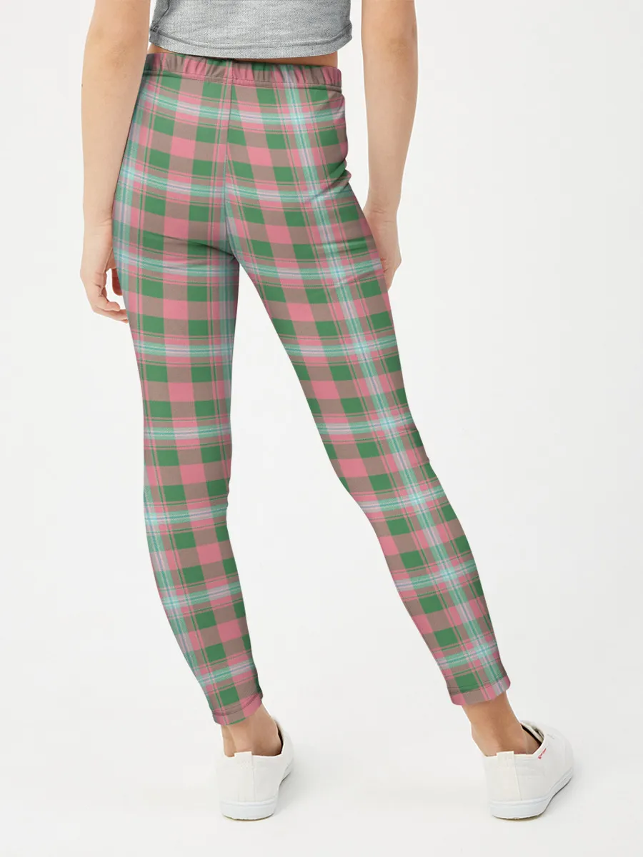 Леггинсы для девочки / Узор в клетку