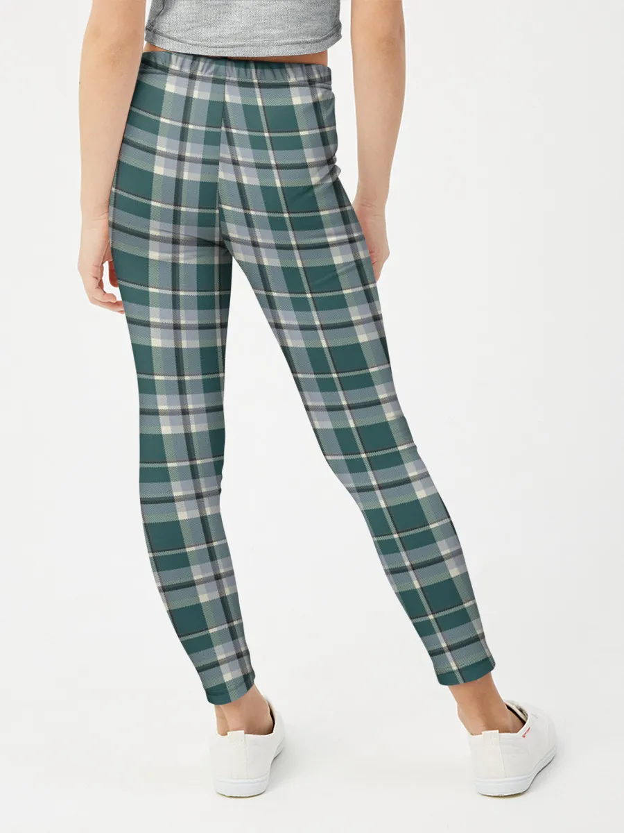 Леггинсы для девочки / Узор в клетку