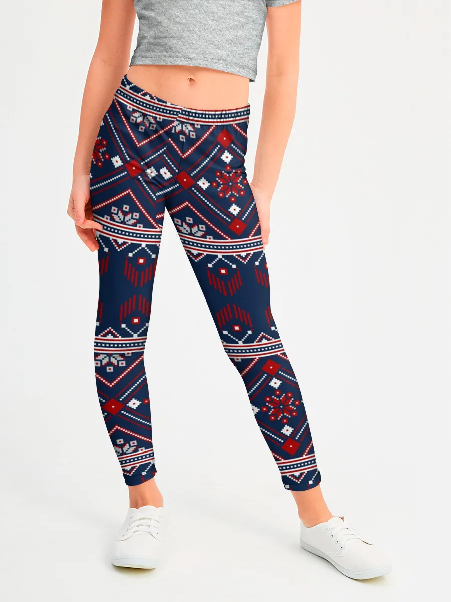 Леггинсы для девочки / Русские народные узоры