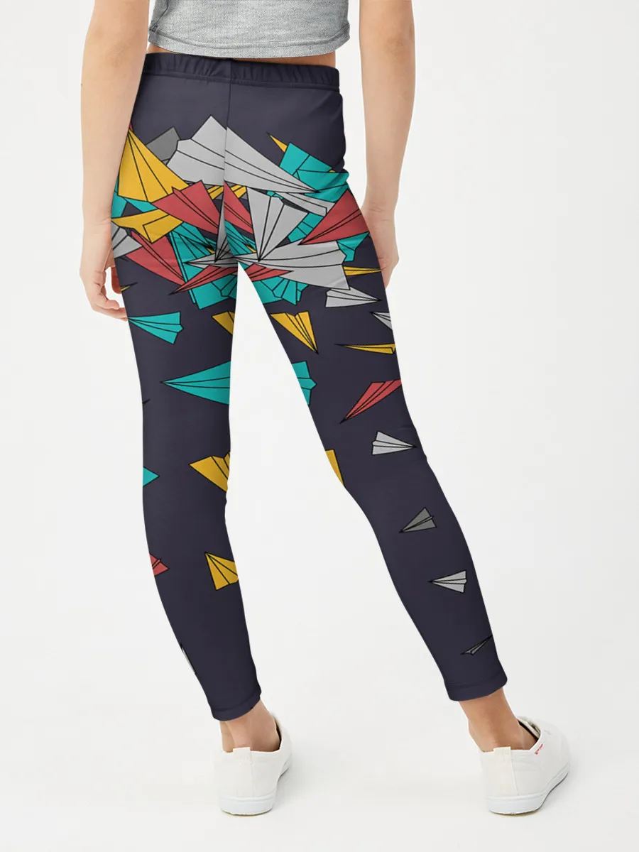 Леггинсы для девочки / Самолётики