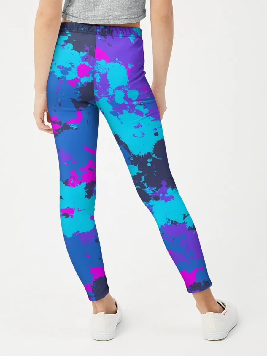 Леггинсы для девочки / Неоновые краски