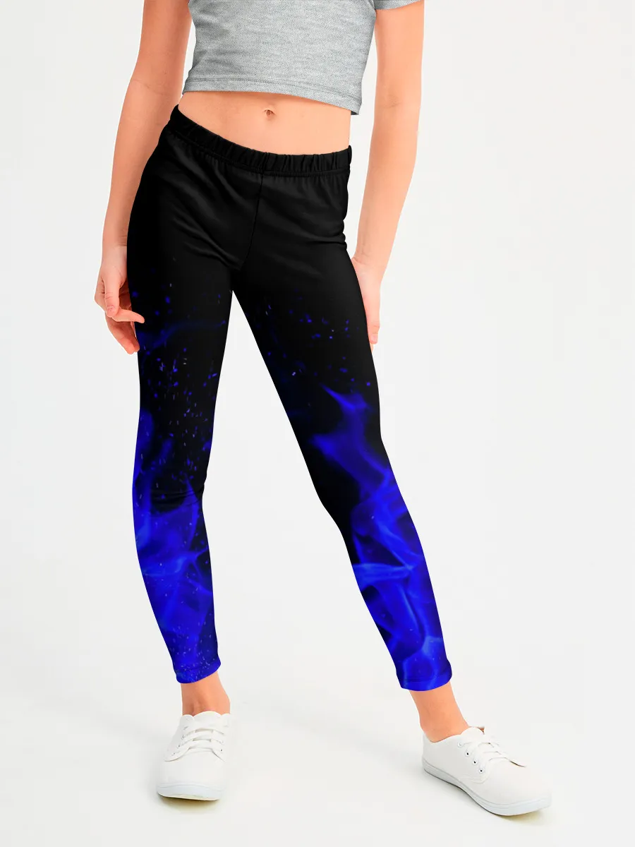 Леггинсы для девочки / Синий Огонь