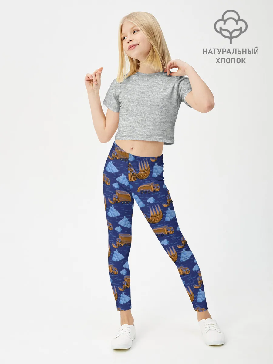 Леггинсы для девочки / Весна, но все еще снежная.