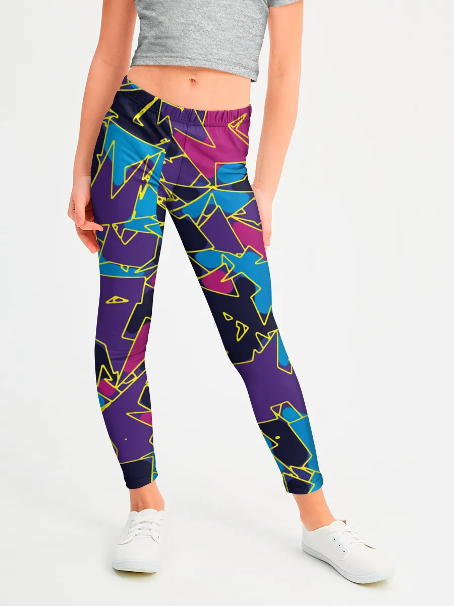 Леггинсы для девочки / Геометрическая абстракция