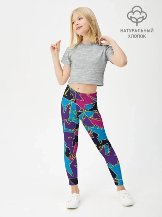 Леггинсы для девочки / Геометрическая абстракция