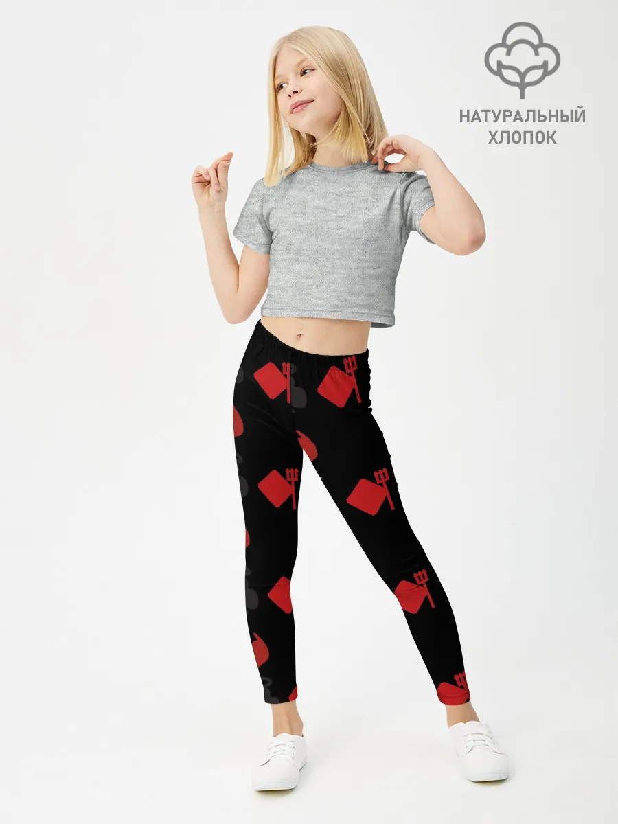 Леггинсы для девочки / Карточные масти