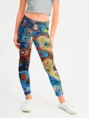 Леггинсы для девочки / Цветные абстрактные пятна