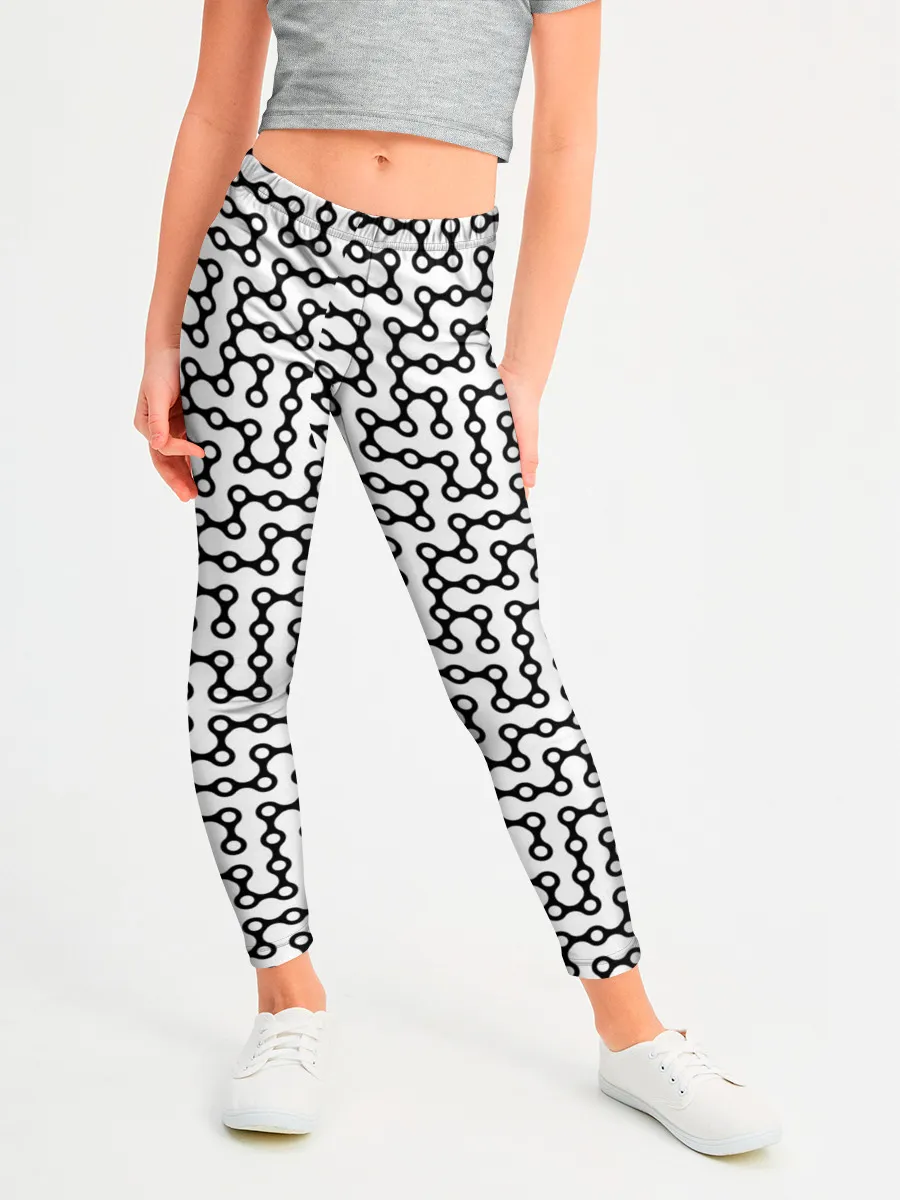 Леггинсы для девочки / Велосипедная цепь