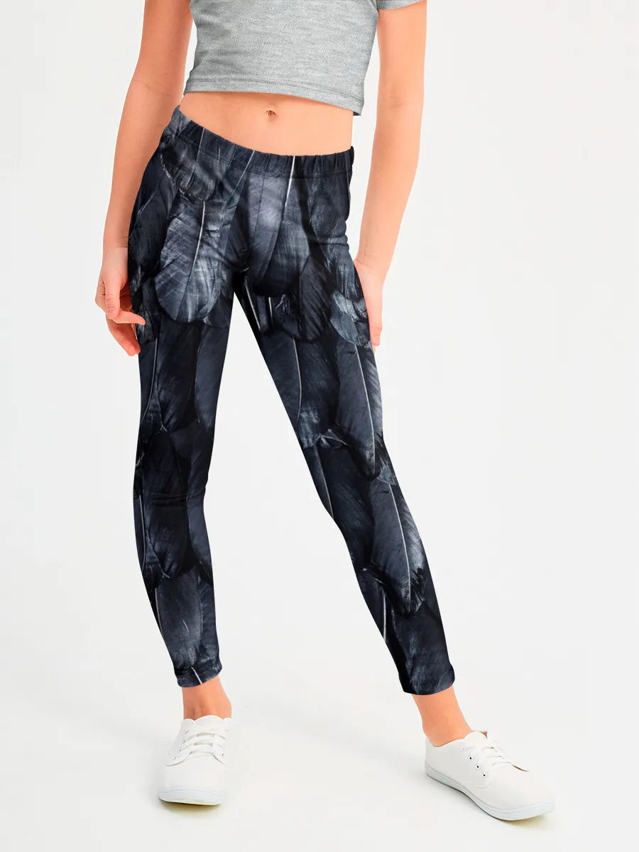 Леггинсы для девочки / Черный Ворон