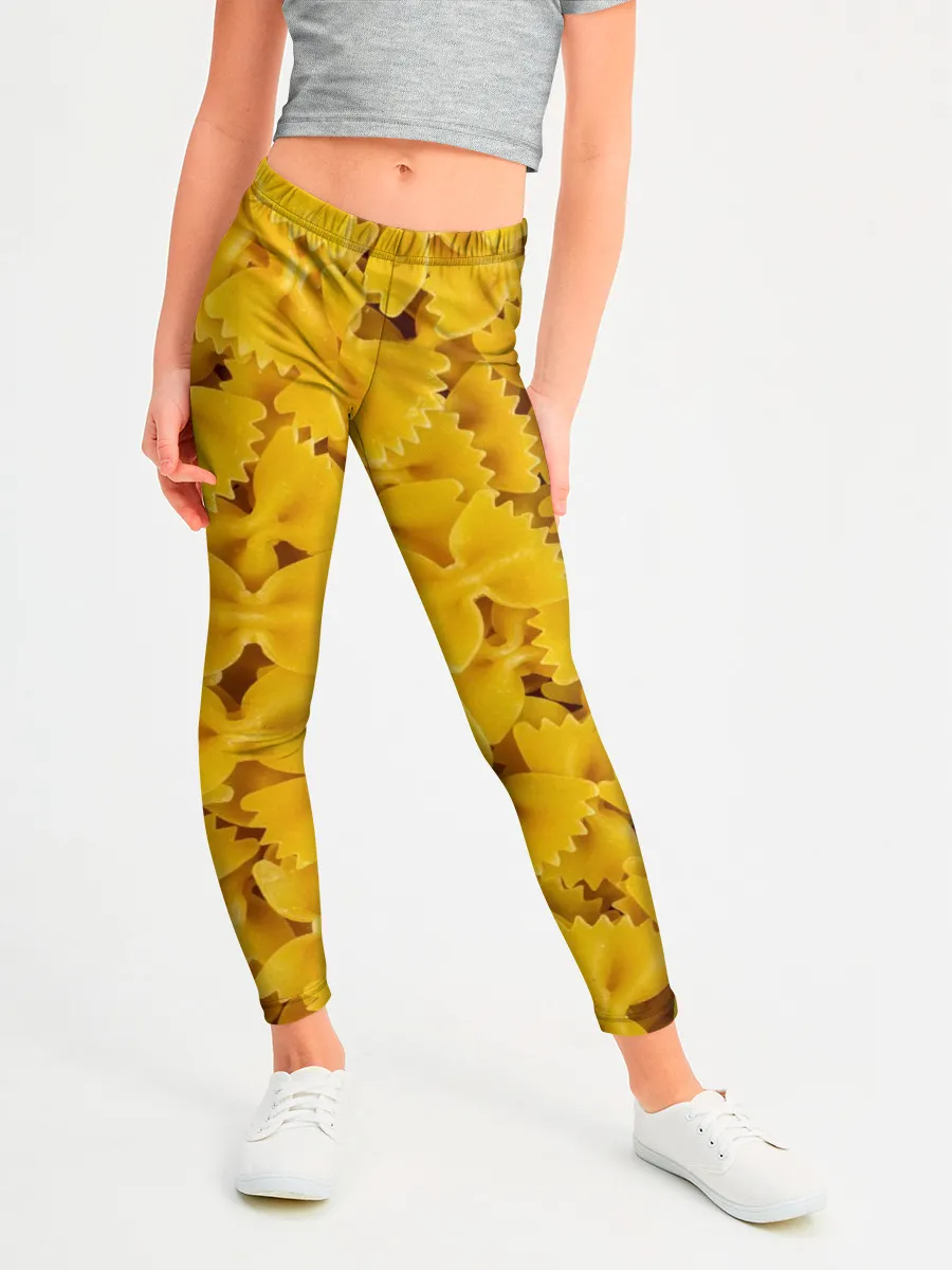 Леггинсы для девочки / Макароны бабочки