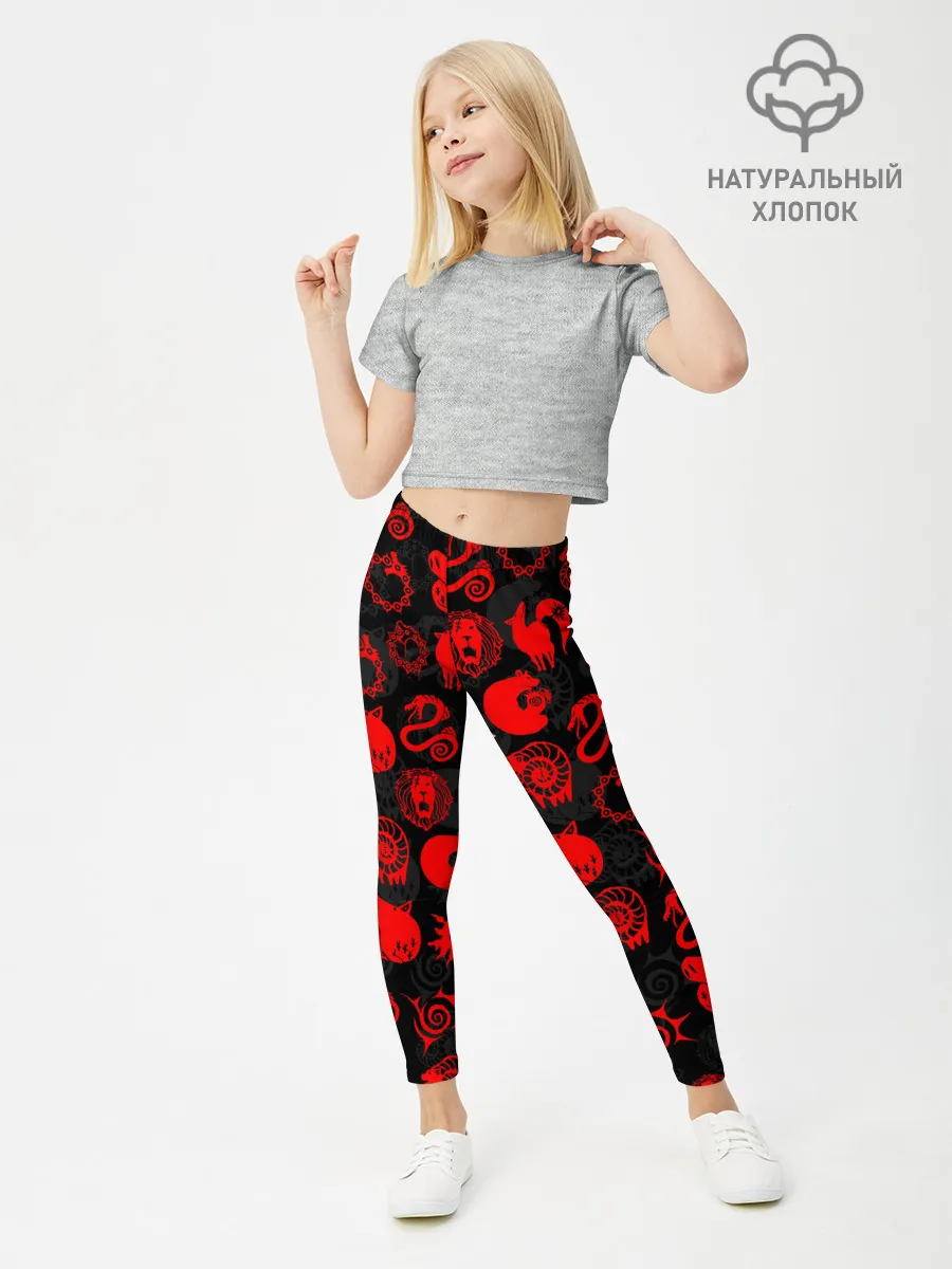 Леггинсы для девочки / СИМВОЛЫ ГРЕХОВ 7 DEADLY SINS