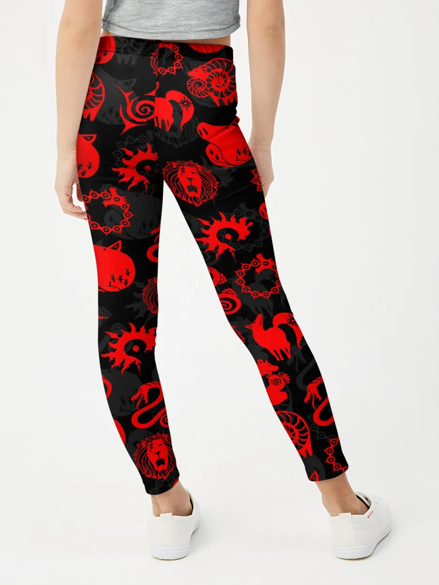 Леггинсы для девочки / СИМВОЛЫ ГРЕХОВ 7 DEADLY SINS