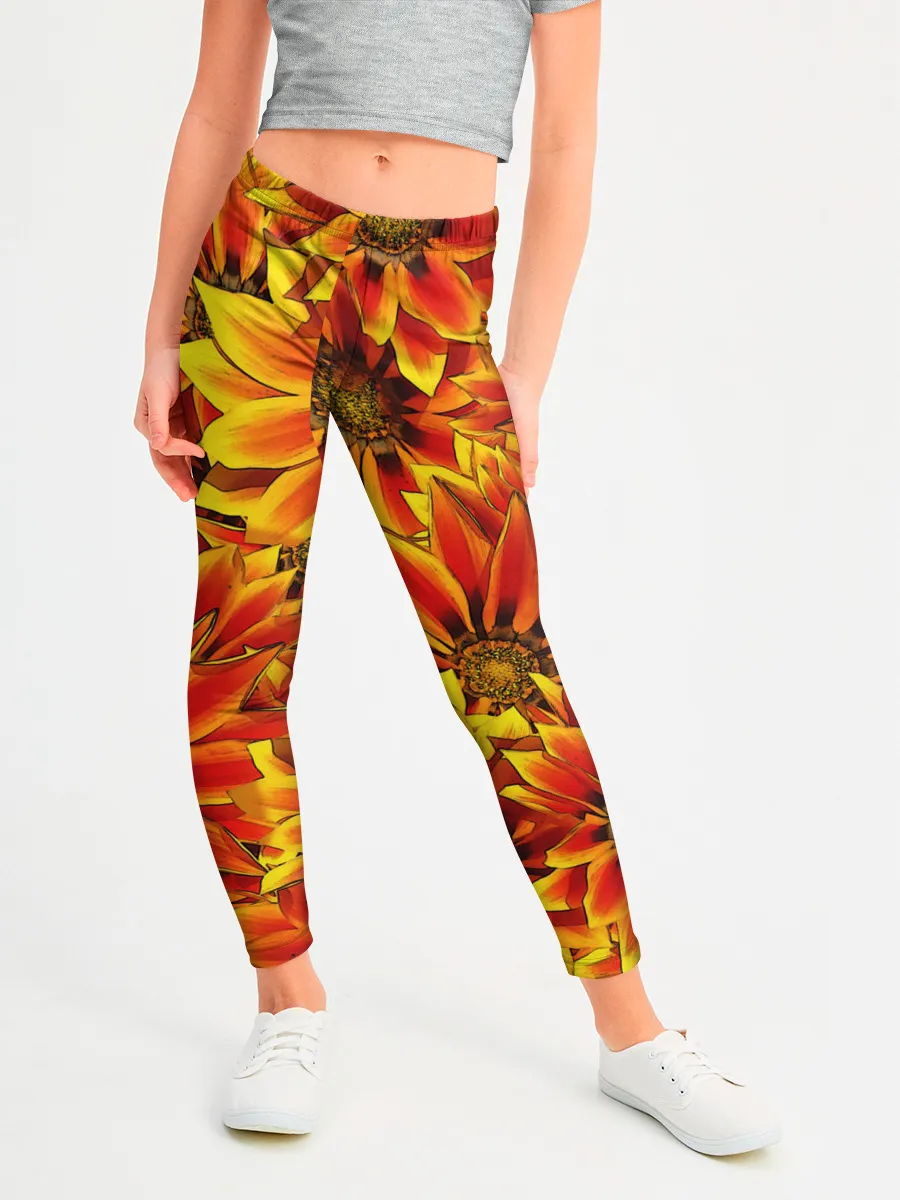 Леггинсы для девочки / Цветы