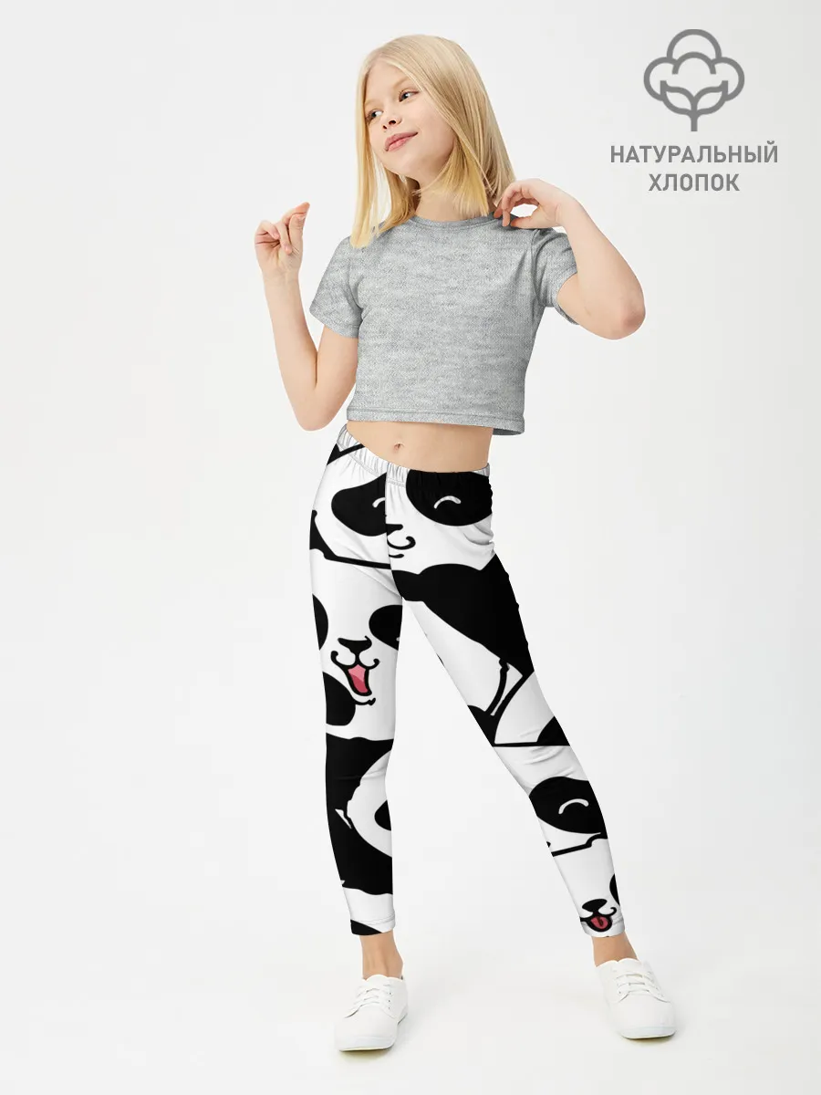 Леггинсы для девочки / панды
