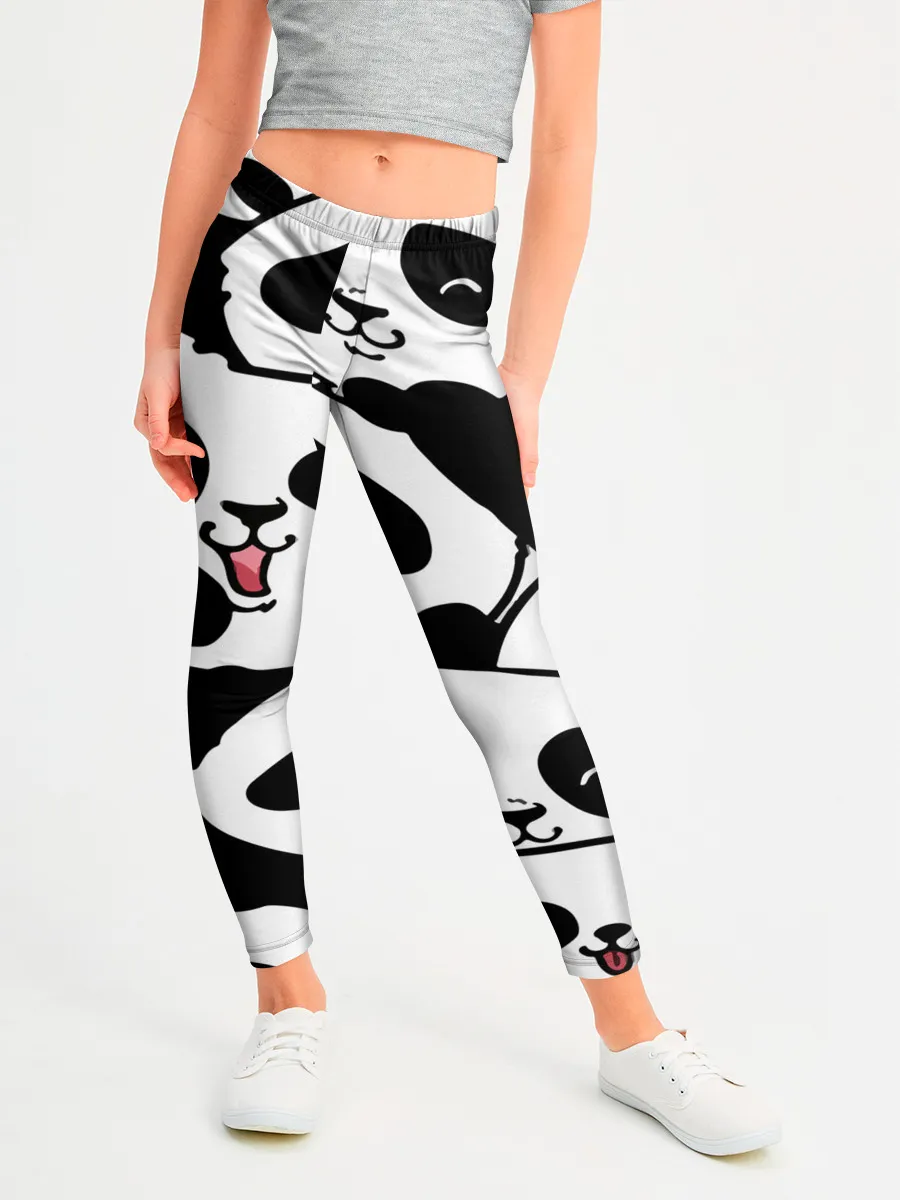 Леггинсы для девочки / панды
