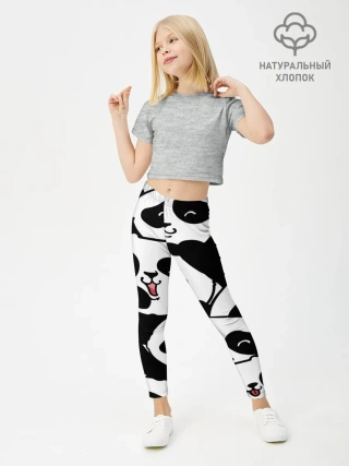 Леггинсы для девочки / панды