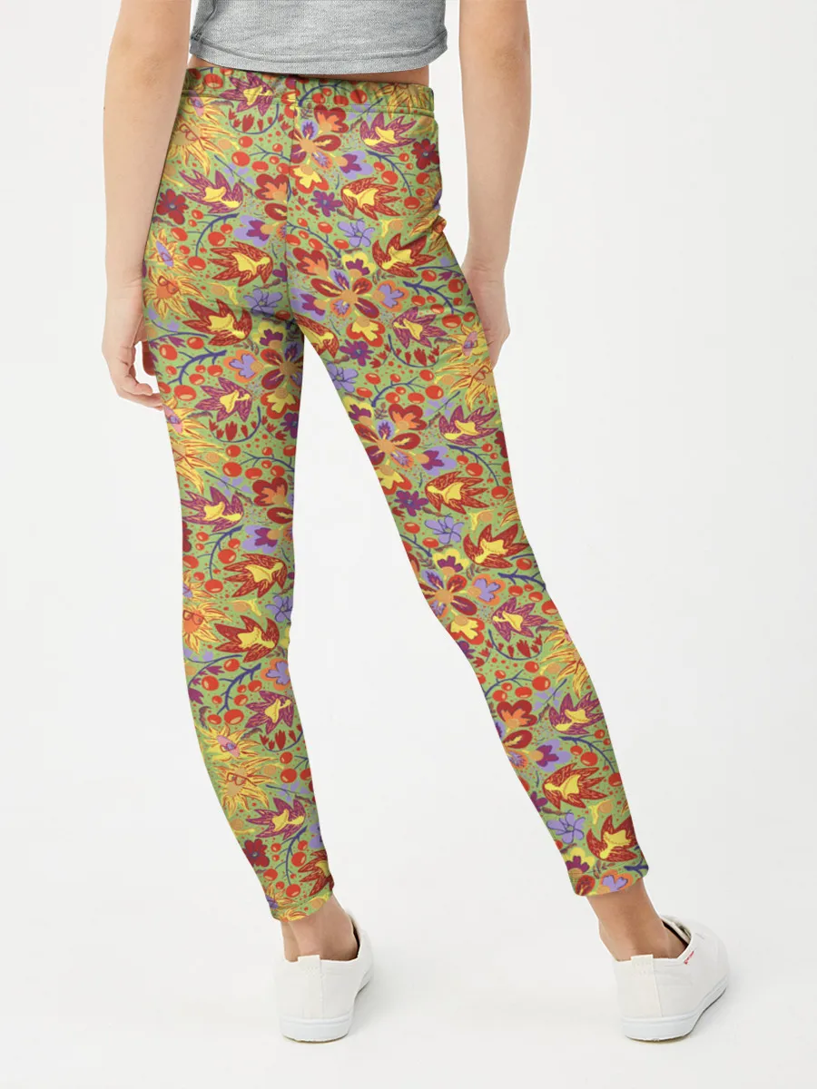 Леггинсы для девочки / Волшебный лес.