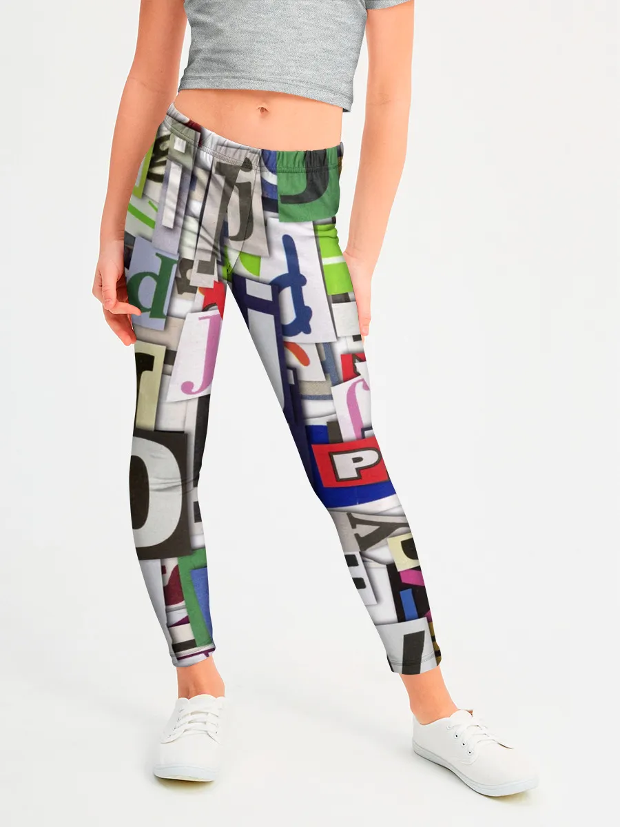 Леггинсы для девочки / АЛФАВИТ